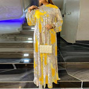 2023อบายาผ้าลินินพิมพ์ลายดอกไม้วินเทจของผู้หญิงแฟชั่นฤดูร้อนขายดี - Product Image 3