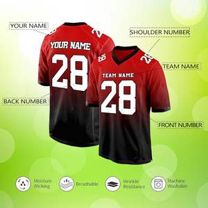 Camiseta de fútbol americano exclusiva, totalmente personalizable para equipos profesionales con material de alta calidad para máxima comodidad - Product Image 2