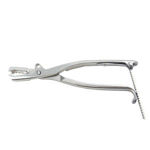 Forceps à Os LAMBOTTE Dall Finish 10 pouces à Mâchoire Réglable avec Fixation par Fil en Acier Métallique par SurgiRight - Product Image 4