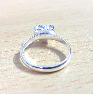 Collet en forme de coeur 7-30 MM personnalisé sans pierre précieuse bague en argent sterling 925 lunette en argent massif tasse bijoux fins - Product Image 4