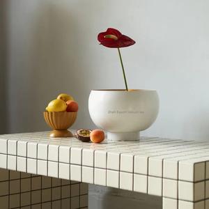 Wholesaler Metal Round Shape Flower <b>Ball</b> <b>Bowl</b> for Home and Wedding Tabletop Decorative Flower <b>Bowl</b> in Grey Color - Product Image 5