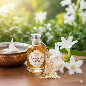 Attar de Rajnigandha, parfum de tubéreuse premium, longue durée, non alcoolisé, huile de parfum pour hommes et unisexe, vente en gros - Product Image 1