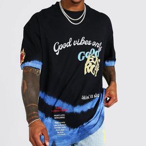 ผ้าถักพิมพ์ดิจิตอลสำหรับผู้ชายเสื้อยืดโอเวอร์ไซส์พิมพ์ลายโพลีเอสเตอร์/ ผ้าฝ้าย - Product Image 1