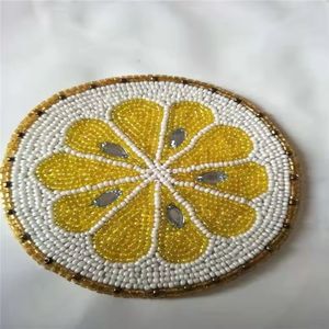 Handcrafted <b>Red</b> Flower <b>Beaded</b> Patches Pearl Embellished Ethnic Beadwork Custom Embroidery Native - Product Image 4