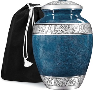 Modern Design Brass Funeral Adult Cremation Urns for Human Ashes Customized Capacity Shape Tabletop <b>Vase</b> Discount Bulk Wholesale - Product Image 2