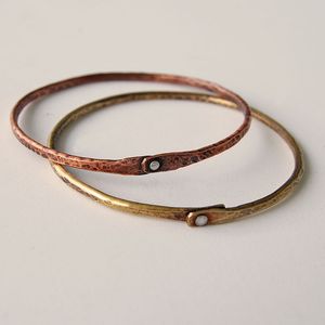 Brazaletes de Latón Hechos a Mano, Joyería Tradicional India Elaborada con Latón de Primera Calidad, con un Diseño Elegante y un Acabado Liso - Product Image 4