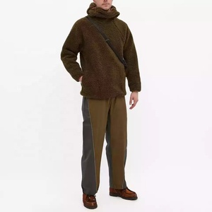 Sudadera CON CAPUCHA DE Sherpa para hombre con logotipo personalizado, jersey de lana holgado liso y acogedor de invierno cálido informal con cuello con capucha - Product Image 5