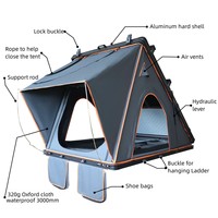Nouvelle Tente de Toit Rigide Haval Tendance pour Véhicules Tout-Terrain, Tente de Toit en Aluminium Imperméable pour Voiture Tout-Terrain