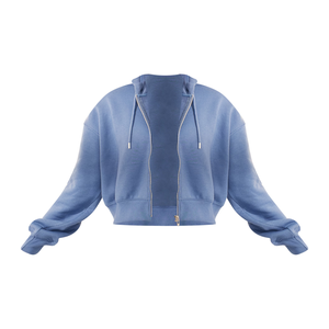 Bangladesh dépassements hiver fournisseur personnalisé blanc français polaire sweat pull brodé surdimensionné femmes sweats à capuche personnalisés - Product Image 6
