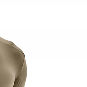 Camiseta Deportiva de Compresión de Manga Larga para Hombre, Color Verde Oliva, Cuello Redondo, Corte Holgado, Secado Rápido, Transpirable, Ecológica, 180g, 100% Algodón - Product Image 2