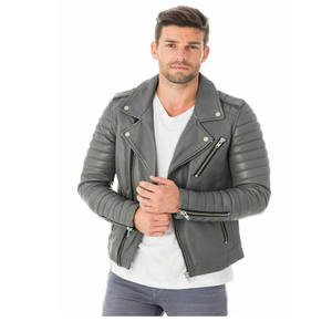 <b>Mens</b> Lambskin Leather Bomber <b>Jacket</b> in Black High Quality Blank Oem Latest Level Mild Leather <b>Jacket</b> - Product Image 3