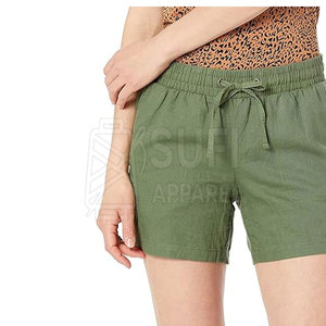 Shorts Altos Casuales para Mujer, 100% Algodón Transpirable, Ecológicos, de Secado Rápido, Textura Suave, Cómodos para Usar Todo el Día - Product Image 6
