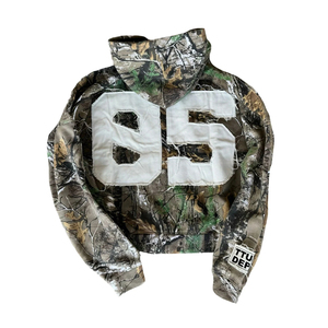 เสื้อฮู้ดลายพรางแบบสั่งทำขายส่ง ทรงโอเวอร์ไซส์ ปักลาย พิมพ์ลายดิจิตอล ลายต้นไม้จริง แบบซิป สำหรับผู้ชาย - Product Image 2