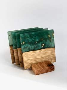 BOOST Resin Walnut <b>Wood</b> <b>Coasters</b> for Home Deco Epoxy Resin Wooden <b>Coaster</b> Custom Luxury <b>Coaster</b> for Drink - Product Image 4