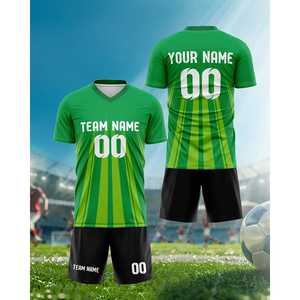 Camiseta Deportiva Personalizada de Fútbol Americano Verde, Sublimada, Estilo Crop Top, Premium, para Fútbol Americano y Fútbol - Product Image 2