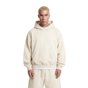 Sudadera Corta con Capucha Z25 de Felpa Orgánica, Diseño Lobo Ártico, Ecológica, de Seda, 530GSM, con Cremallera, Bordado 3D, para Invierno y Uso Diario - Product Image 2