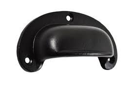 Poignée et bouton de meuble en fonte pour armoire, poignée de tiroir noire pour armoires de cuisine, vente en gros - Product Image 5