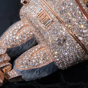 Custom Cartoon <b>Cat</b> Pendant 925 Sterling Silver Iced Out Hip Hop Jewelry VVS Moissanite Personalized Animal Charm for Men Women - Product Image 5