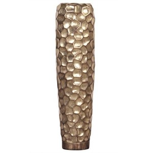 Vase à fleurs de mariage avec logo personnalisé en gros décoration centre de table de mariage moderne à finition dorée style le plus branché - Product Image 3