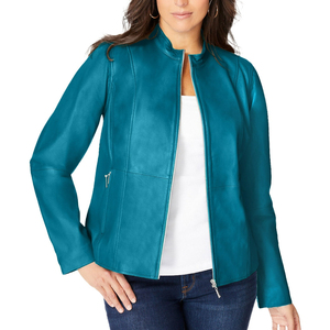 2025 Fall Fashion Streetwear Motorcycle Female Veste Femme Women's <b>Jacket</b> Coats Genuine Leather <b>Sheep</b> <b>Skin</b> <b>Jacket</b> for Women - Product Image 6