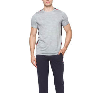 Logo personnalisé 2023 chemise de gymnastique d'entraînement d'été pour hommes 100% coton Muscle Fit col rond manches courtes Slim Fit Fitness vêtements de sport - Product Image 2