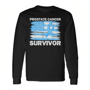 Camiseta de Manga Larga para Concientización sobre el Cáncer de Próstata para Papá Superviviente, para Eventos Promocionales - Product Image 2