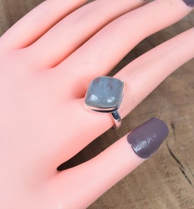 Green Color Handmade Ring Solid 925 Sterling <b>Silver</b> Natural Aquamarine Gemstone Jewelry Sterling <b>Silver</b> 925 Stamped Ring Jewelry - Product Image 2