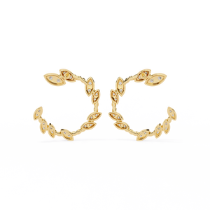 Pendientes Brillantes de Oro de 18K con Diamante Cultivado en Laboratorio, Pendientes de Diamantes Premium - Product Image 4