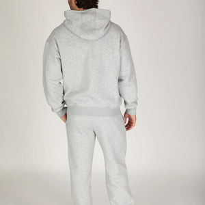 Survêtement décontracté de luxe pour hommes ensemble deux pièces sweat à capuche et pantalon de survêtement 350gsm polaire coupe régulière survêtement léger - Product Image 2