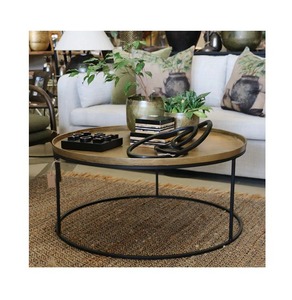 โต๊ะข้างโลหะสีดำบริสุทธิ์พร้อมที่เก็บของแบบ2อิน1โต๊ะข้างแบบเดี่ยวราคาถูกมาก - Product Image 4