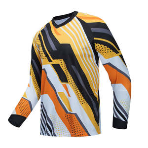 Maillot de Ciclismo Deportivo de Manga Larga para Hombre, Transpirable, Cortavientos, de Secado Rápido, Ligero, para Ciclismo al Aire Libre, Motocross, Otoño - Product Image 1