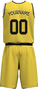 Ensemble de maillots de basket-ball réversibles personnalisés pour jeunes, uniformes de basket-ball personnalisés cool pour hommes, vente en gros - Product Image 3