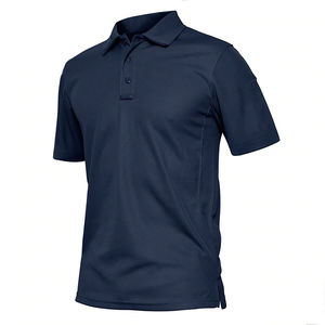 Chemises polo de qualité supérieure, chemise polo pour homme à manches courtes, fermeture à 3 boutons, chemise polo neuve, vente en gros de vêtements, prix raisonnable, OEM - Product Image 2