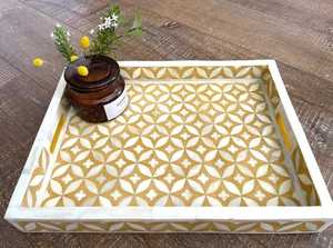 Bandeja de servicio ecológica moderna de resina hecha a mano, vajilla, decoración de fiesta para cocina, Catering, desayuno, almuerzo, cena - Product Image 5