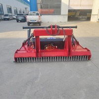 Cortadora de Martillos de Servicio Pesado con Enganche de 3 Puntos, Cadenas de Seguridad, Sistema de Transmisión por Caja de Engranajes, Alta Productividad para Tractor, Huerto, Viñedo y Maleza