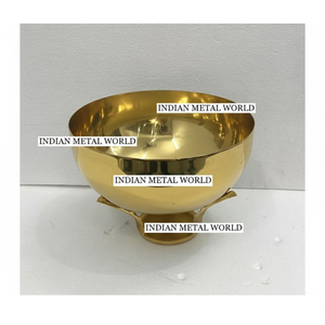 Wholesale Handmade Indian Metal World Gold Metal Chocolate <b>Bowl</b> Decorative Stainless Steel <b>Dessert</b> Serving <b>Bowl</b> For Restaurant - Product Image 1