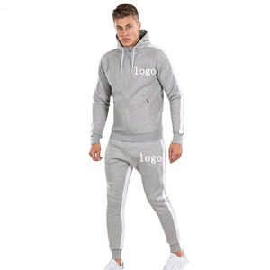 Oem Jogging Ropa de entrenamiento Cremallera Logotipo personalizado Unisex Reflectante Slim Fit Chándal Hombres Deporte Conjunto de dos piezas Chándal personalizado - Product Image 1