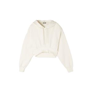 Sudadera con capucha de algodón con estampado de logotipo personalizado para mujer, sudaderas informales holgadas de manga larga con diseño de posición de logotipo frontal para Otoño/Invierno - Product Image 1