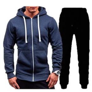 Personnalisez votre logo, sweats à capuche et pantalons deux pièces pour hommes et femmes, vêtements de sport décontractés mode printemps et automne, couple - Product Image 3