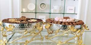 Artículos de comedor para hoteles, cuenco para servir dulces de chocolate, cuenco para servir de chocolate de Metal dorado y negro de la mejor calidad, cuenco para servir postres - Product Image 6