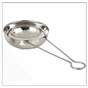 Passoire de cuisine en acier inoxydable avec poignée métallique-20 cm - Product Image 1
