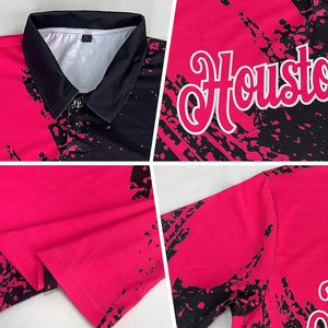 Polo con estampado personalizado para hombre y mujer, uniformes deportivos con cuello de manga corta OEM, venta directa de fábrica - Product Image 6