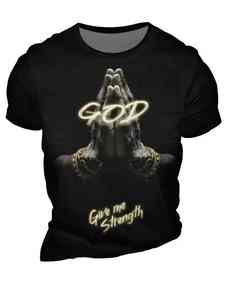 Heavyweight Men T Shirt Print 100% Cotton Blank Sports Gym Wear Cotton Oversized Printed Sublimation <b>Tshirt</b> - Product Image 3