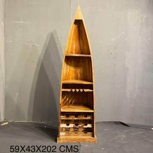 Estantería para Libros Estilo Bote Antiguo, Mueble de Almacenamiento de Libros Plegable, Estilo Industrial Rústico, para Hogar, Oficina, Sala de Estar, Dormitorio u Hotel - Product Image 5