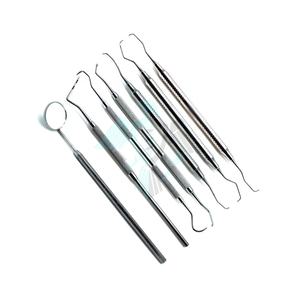 Mejor proveedor Pissco para elevador de periostio Curetas de implantes dentales Juego escalar de 8 instrumentos dentales esterilizados - Product Image 3