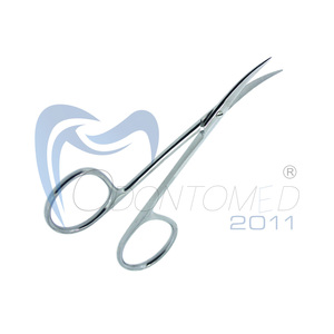 กรรไกรผ่าตัด Odontomed 2011 รุ่น ODM-21-09E ขนาด 4.5 นิ้ว ใบมีดโค้งเหล็กเยอรมัน ปลายแหลมคม ผลิตจากสแตนเลส ชุดเครื่องมือผ่าตัดแบบใช้มือ - Product Image 6