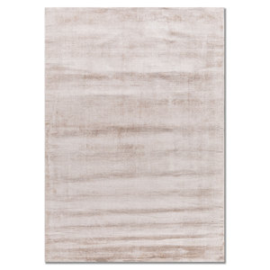 Tapis classiques rayés en viscose tissés à la main, beige brun, rectangulaires, 10 mm, technique Jacquard pour la maison, le couloir, la chambre - HPV-7020 - Product Image 1