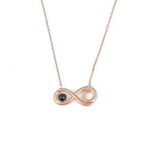 Collier pendentif infini en argent sterling 925 rose pour les occasions de cadeaux - Product Image 2
