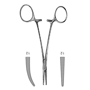 Meilleure vente pince à artère 12.5cm droite et incurvée pince à artère en acier inoxydable de haute qualité Instrument chirurgical - Product Image 3