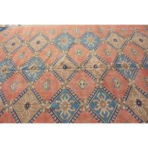 Alfombra Vintage de 9.6x13 pies, Alfombra Turca Extra Grande, Alfombra Oriental Azul de Lana - Product Image 4